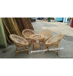 Bàn ghế mây sen BV822