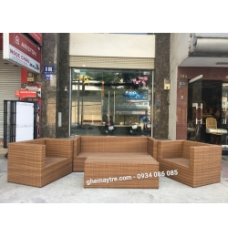 Bàn ghế giả mây BV824