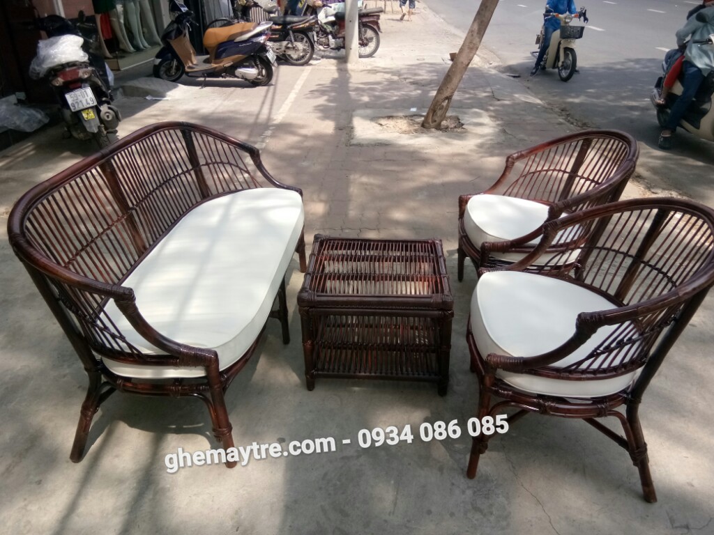 
								Bàn ghế sofa mây BV818