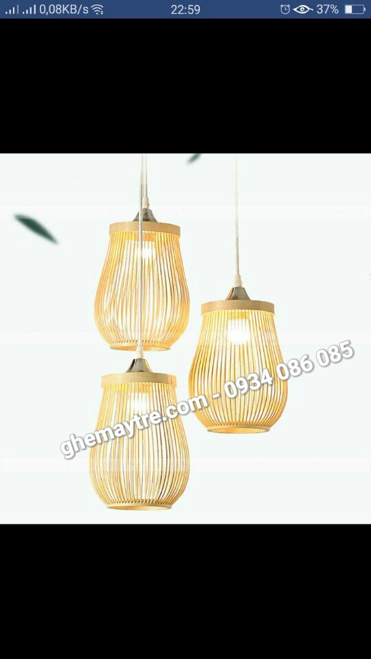 
								Đèn mây tre BV753